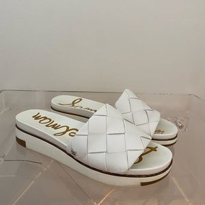 SAM EDELMAN ADALEY WOVEN SLIDE SANDAL